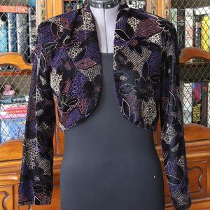 Vintage Jay Jacobs Sparkle Long Sleeve Bolero